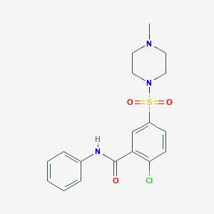 2-chloro-5-[(4-methyl-1-piperazinyl)sulfonyl]-N-phenylbenzamide