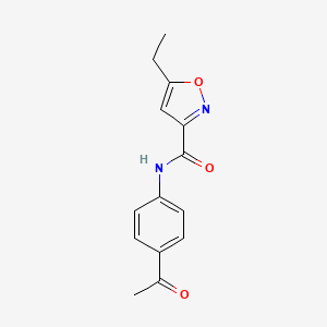 N-(4-acetylphenyl)-5-ethyl-3-isoxazolecarboxamide