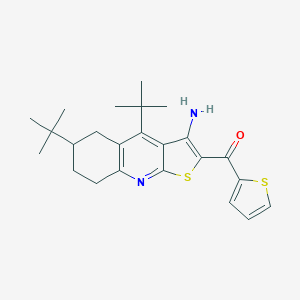 (3-Amino-4,6-ditert-butyl-5,6,7,8-tetrahydrothieno[2,3-b]quinolin-2-yl)(2-thienyl)methanone