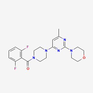 4-{4-[4-(2,6-difluorobenzoyl)-1-piperazinyl]-6-methyl-2-pyrimidinyl}morpholine