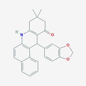 12-(1,3-benzodioxol-5-yl)-9,9-dimethyl-8,9,10,12-tetrahydrobenzo[a]acridin-11(7H)-one