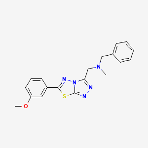 N-benzyl-1-[6-(3-methoxyphenyl)[1,2,4]triazolo[3,4-b][1,3,4]thiadiazol-3-yl]-N-methylmethanamine