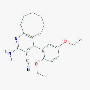 2-Amino-4-(2,5-diethoxyphenyl)-5,6,7,8,9,10-hexahydrocycloocta[b]pyridine-3-carbonitrile