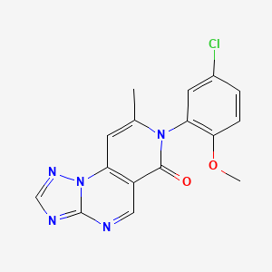 7-(5-chloro-2-methoxyphenyl)-8-methylpyrido[3,4-e][1,2,4]triazolo[1,5-a]pyrimidin-6(7H)-one