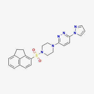 3-[4-(1,2-dihydro-3-acenaphthylenylsulfonyl)-1-piperazinyl]-6-(1H-pyrazol-1-yl)pyridazine