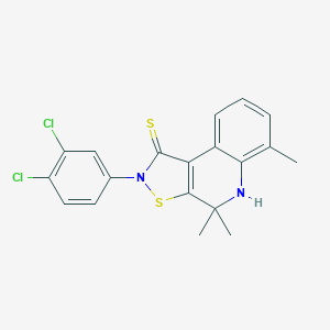 2-(3,4-dichlorophenyl)-4,4,6-trimethyl-4,5-dihydroisothiazolo[5,4-c]quinoline-1(2H)-thione