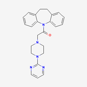 molecular formula C24H25N5O B4475040 5-[(4-pyrimidin-2-ylpiperazin-1-yl)acetyl]-10,11-dihydro-5H-dibenzo[b,f]azepine 