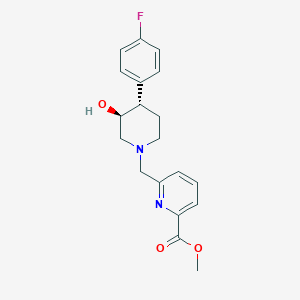 methyl 6-{[(3S*,4S*)-4-(4-fluorophenyl)-3-hydroxypiperidin-1-yl]methyl}pyridine-2-carboxylate