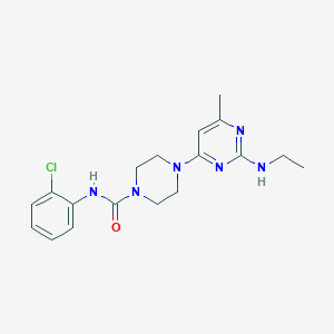 N-(2-chlorophenyl)-4-[2-(ethylamino)-6-methylpyrimidin-4-yl]piperazine-1-carboxamide