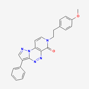 7-[2-(4-methoxyphenyl)ethyl]-3-phenylpyrazolo[5,1-c]pyrido[4,3-e][1,2,4]triazin-6(7H)-one