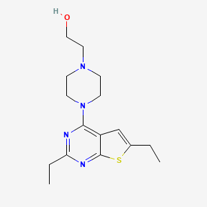 2-[4-(2,6-diethylthieno[2,3-d]pyrimidin-4-yl)-1-piperazinyl]ethanol