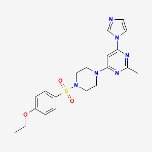 4-{4-[(4-ethoxyphenyl)sulfonyl]-1-piperazinyl}-6-(1H-imidazol-1-yl)-2-methylpyrimidine