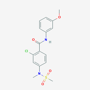 2-CHLORO-N-(3-METHOXYPHENYL)-4-(N-METHYLMETHANESULFONAMIDO)BENZAMIDE