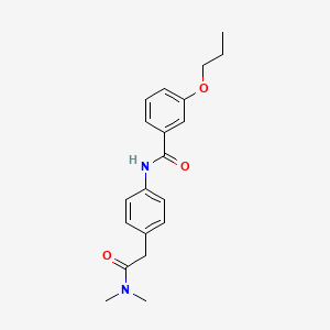 N-{4-[2-(dimethylamino)-2-oxoethyl]phenyl}-3-propoxybenzamide