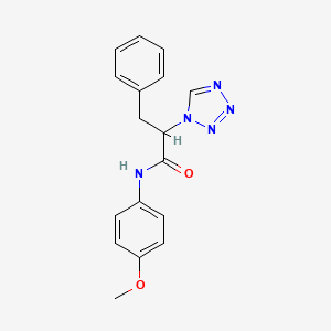 N-(4-methoxyphenyl)-3-phenyl-2-(1H-tetrazol-1-yl)propanamide