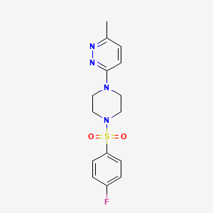 3-{4-[(4-fluorophenyl)sulfonyl]-1-piperazinyl}-6-methylpyridazine