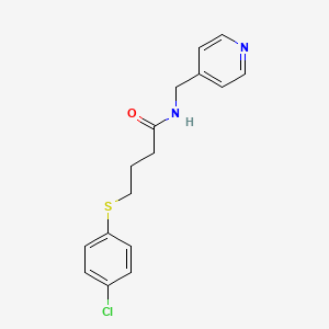 4-[(4-chlorophenyl)thio]-N-(4-pyridinylmethyl)butanamide