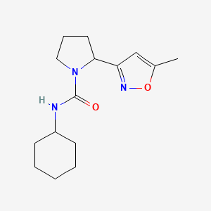 N-cyclohexyl-2-(5-methyl-3-isoxazolyl)-1-pyrrolidinecarboxamide