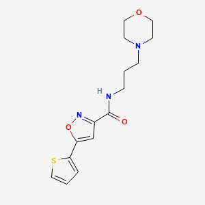 N-[3-(4-morpholinyl)propyl]-5-(2-thienyl)-3-isoxazolecarboxamide