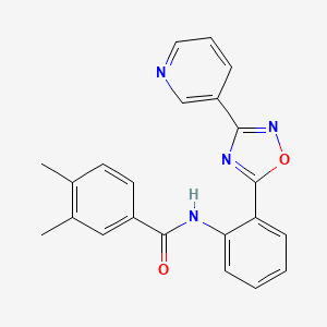 3,4-dimethyl-N-{2-[3-(3-pyridinyl)-1,2,4-oxadiazol-5-yl]phenyl}benzamide