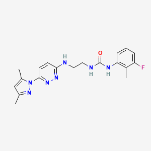 N-(2-{[6-(3,5-dimethyl-1H-pyrazol-1-yl)-3-pyridazinyl]amino}ethyl)-N'-(3-fluoro-2-methylphenyl)urea