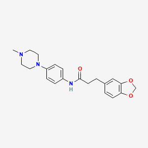 3-(2H-1,3-BENZODIOXOL-5-YL)-N-[4-(4-METHYLPIPERAZIN-1-YL)PHENYL]PROPANAMIDE