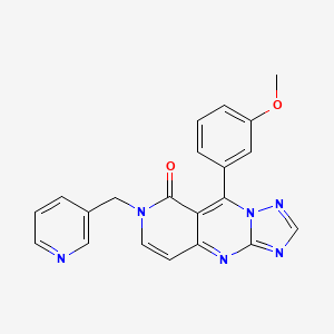 9-(3-methoxyphenyl)-7-(3-pyridinylmethyl)pyrido[4,3-d][1,2,4]triazolo[1,5-a]pyrimidin-8(7H)-one