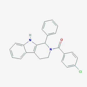 molecular formula C24H19ClN2O B447533 2-(4-chlorobenzoyl)-1-phenyl-2,3,4,9-tetrahydro-1H-beta-carboline 