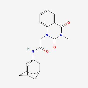 N-(ADAMANTAN-1-YL)-2-(3-METHYL-2,4-DIOXO-1,2,3,4-TETRAHYDROQUINAZOLIN-1-YL)ACETAMIDE