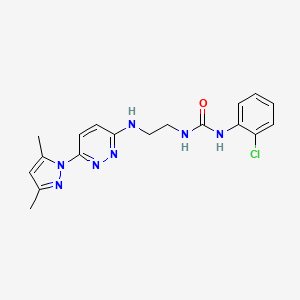 N-(2-chlorophenyl)-N'-(2-{[6-(3,5-dimethyl-1H-pyrazol-1-yl)-3-pyridazinyl]amino}ethyl)urea