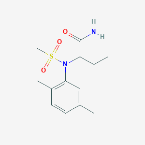 2-[(2,5-dimethylphenyl)(methylsulfonyl)amino]butanamide