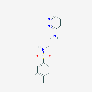 3,4-dimethyl-N-{2-[(6-methyl-3-pyridazinyl)amino]ethyl}benzenesulfonamide