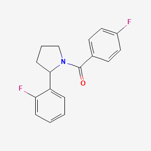 1-(4-fluorobenzoyl)-2-(2-fluorophenyl)pyrrolidine