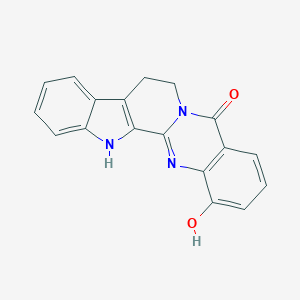 molecular formula C18H13N3O2 B044754 1-羟基芸香叶碱 CAS No. 53600-24-1