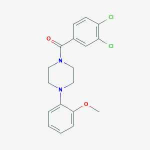 molecular formula C18H18Cl2N2O2 B447542 1-(3,4-Dichlorobenzoyl)-4-(2-methoxyphenyl)piperazine CAS No. 21057-31-8