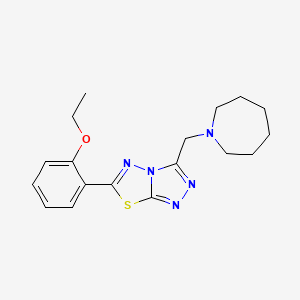 3-(Azepan-1-ylmethyl)-6-(2-ethoxyphenyl)[1,2,4]triazolo[3,4-b][1,3,4]thiadiazole