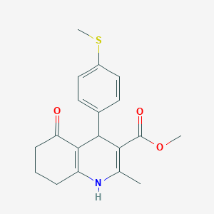 Methyl 2-methyl-4-[4-(methylsulfanyl)phenyl]-5-oxo-1,4,5,6,7,8-hexahydroquinoline-3-carboxylate