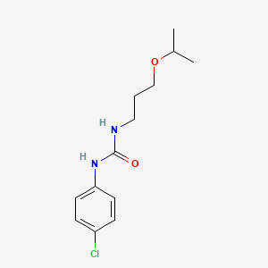 molecular formula C13H19ClN2O2 B4475465 1-(4-Chlorophenyl)-3-[3-(propan-2-yloxy)propyl]urea 