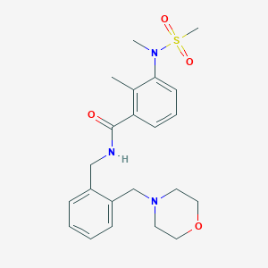 2-METHYL-3-(N-METHYLMETHANESULFONAMIDO)-N-({2-[(MORPHOLIN-4-YL)METHYL]PHENYL}METHYL)BENZAMIDE