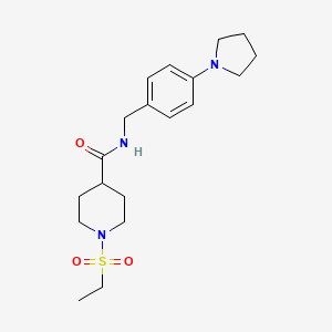 1-(ethylsulfonyl)-N-[4-(1-pyrrolidinyl)benzyl]-4-piperidinecarboxamide