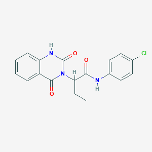 N-(4-chlorophenyl)-2-(2-hydroxy-4-oxoquinazolin-3(4H)-yl)butanamide