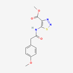 methyl 5-{[(4-methoxyphenyl)acetyl]amino}-1,2,3-thiadiazole-4-carboxylate