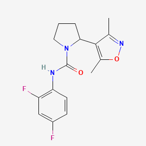 N-(2,4-difluorophenyl)-2-(3,5-dimethyl-1,2-oxazol-4-yl)pyrrolidine-1-carboxamide