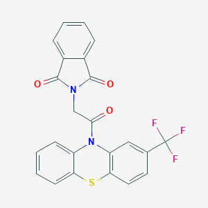 2-{2-oxo-2-[2-(trifluoromethyl)-10H-phenothiazin-10-yl]ethyl}-1H-isoindole-1,3(2H)-dione