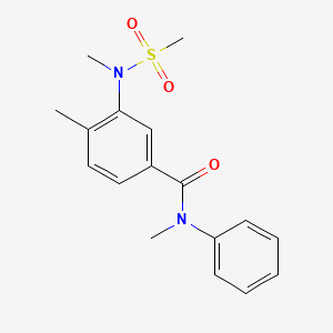 N,4-dimethyl-3-[methyl(methylsulfonyl)amino]-N-phenylbenzamide