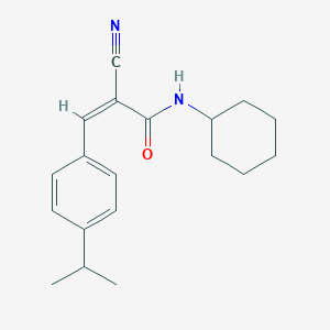 2-cyano-N-cyclohexyl-3-(4-isopropylphenyl)acrylamide