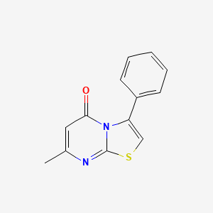 molecular formula C13H10N2OS B4475626 7-methyl-3-phenyl-5H-[1,3]thiazolo[3,2-a]pyrimidin-5-one CAS No. 17649-34-2