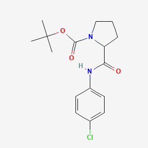 Tert-butyl 2-[(4-chlorophenyl)carbamoyl]pyrrolidine-1-carboxylate