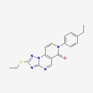 7-(4-ethylphenyl)-2-(ethylsulfanyl)pyrido[3,4-e][1,2,4]triazolo[1,5-a]pyrimidin-6(7H)-one