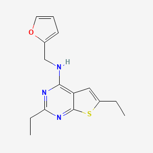 2,6-diethyl-N-(2-furylmethyl)thieno[2,3-d]pyrimidin-4-amine